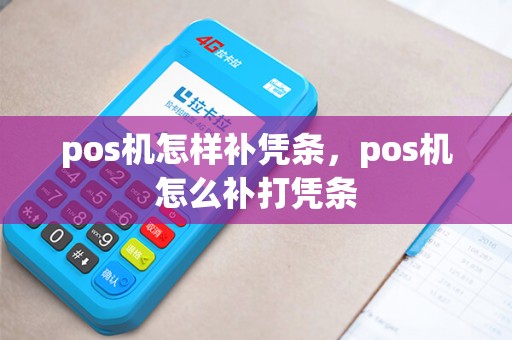 pos机怎样补凭条，pos机怎么补打凭条