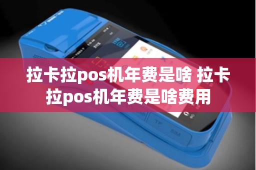 拉卡拉pos机年费是啥 拉卡拉pos机年费是啥费用