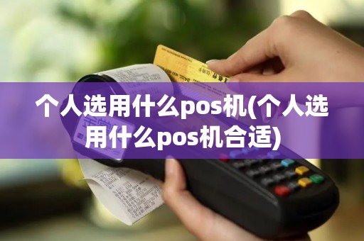 个人选用什么pos机(个人选用什么pos机合适)