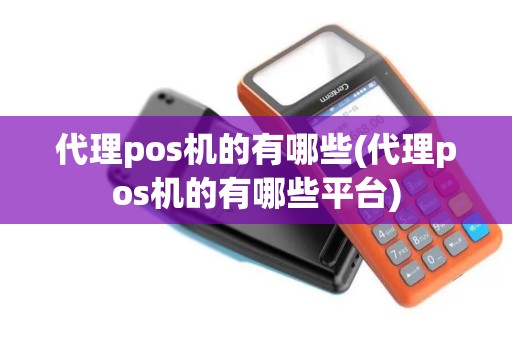 代理pos机的有哪些(代理pos机的有哪些平台)