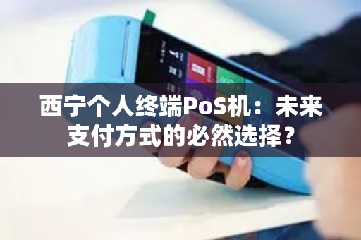 西宁个人终端PoS机：未来支付方式的必然选择？
