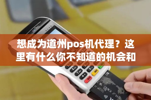 想成为道州pos机代理？这里有什么你不知道的机会和挑战？