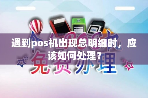 遇到pos机出现总明细时，应该如何处理？