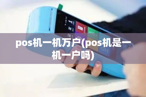pos机一机万户(pos机是一机一户吗)