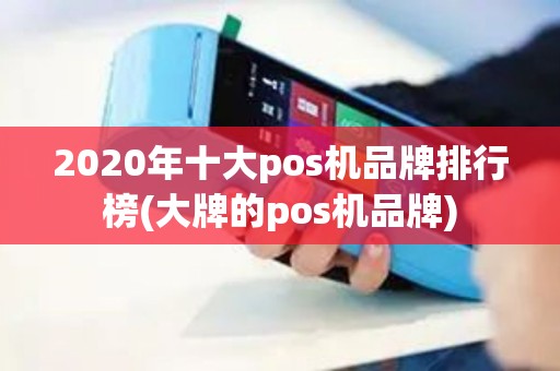 2020年十大pos机品牌排行榜(大牌的pos机品牌)