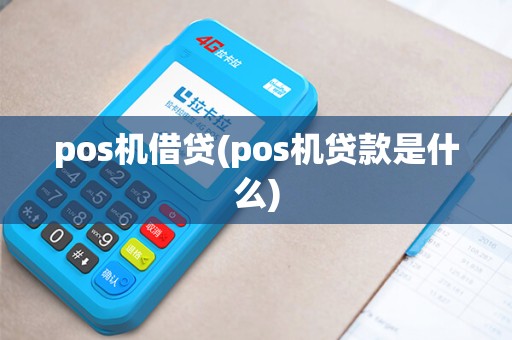 pos机借贷(pos机贷款是什么)