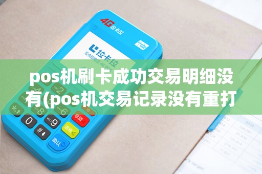 pos机刷卡成功交易明细没有(pos机交易记录没有重打印)