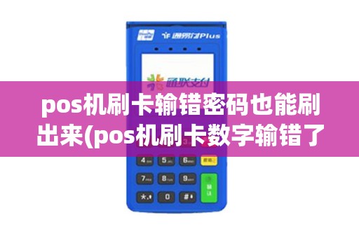 pos机刷卡输错密码也能刷出来(pos机刷卡数字输错了)