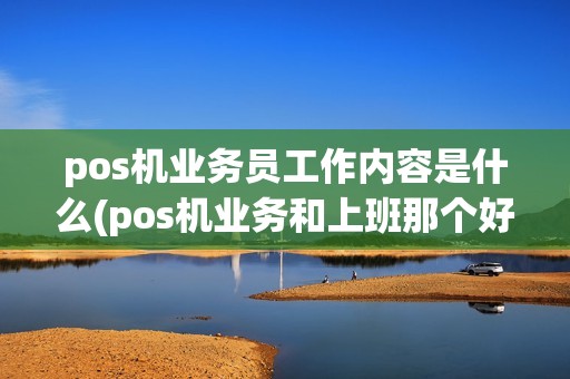 pos机业务员工作内容是什么(pos机业务和上班那个好)