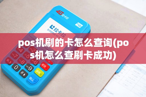 pos机刷的卡怎么查询(pos机怎么查刷卡成功)