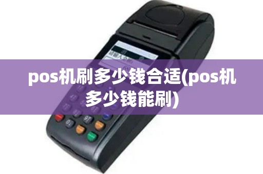 pos机刷多少钱合适(pos机多少钱能刷)