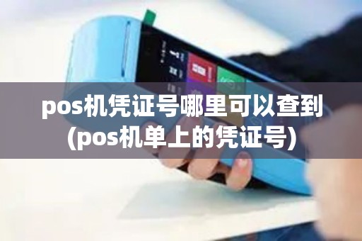 pos机凭证号哪里可以查到(pos机单上的凭证号)