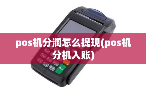 pos机分润怎么提现(pos机分机入账)