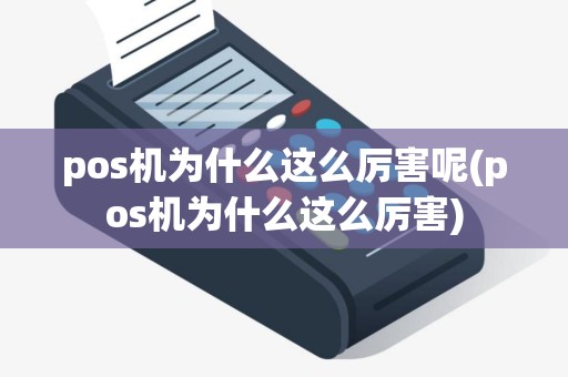 pos机为什么这么厉害呢(pos机为什么这么厉害)
