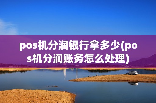pos机分润银行拿多少(pos机分润账务怎么处理)