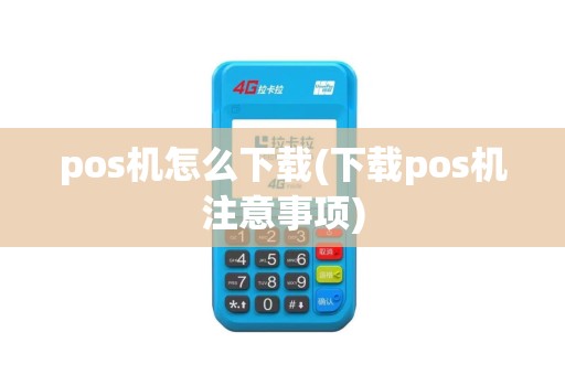 pos机怎么下载(下载pos机注意事项)