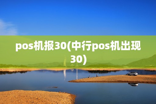 pos机报30(中行pos机出现30)