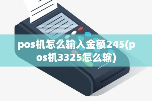 pos机怎么输入金额245(pos机3325怎么输)
