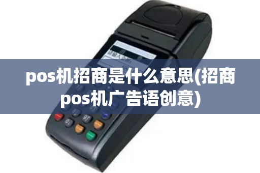 pos机招商是什么意思(招商pos机广告语创意)