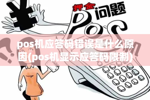pos机应答码错误是什么原因(pos机显示应答码限制)