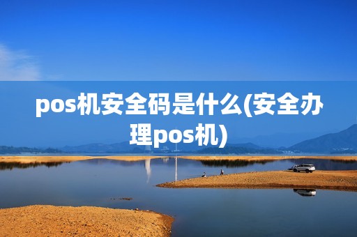 pos机安全码是什么(安全办理pos机)