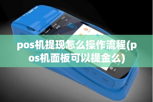 pos机提现怎么操作流程(pos机面板可以提金么)